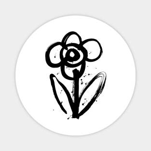 Flowers with Ink Magnet